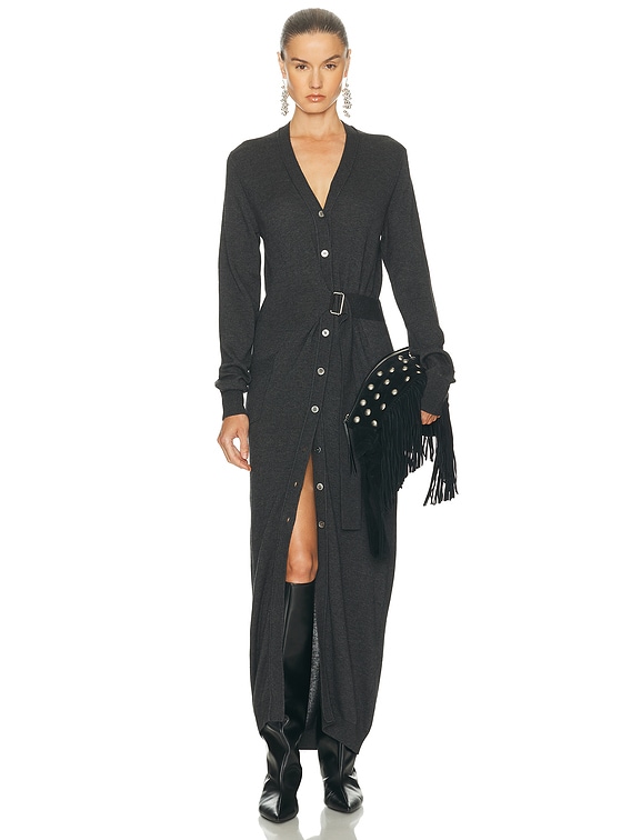 Isabel Marant Constance Sweater Dress in Anthracite | FWRD