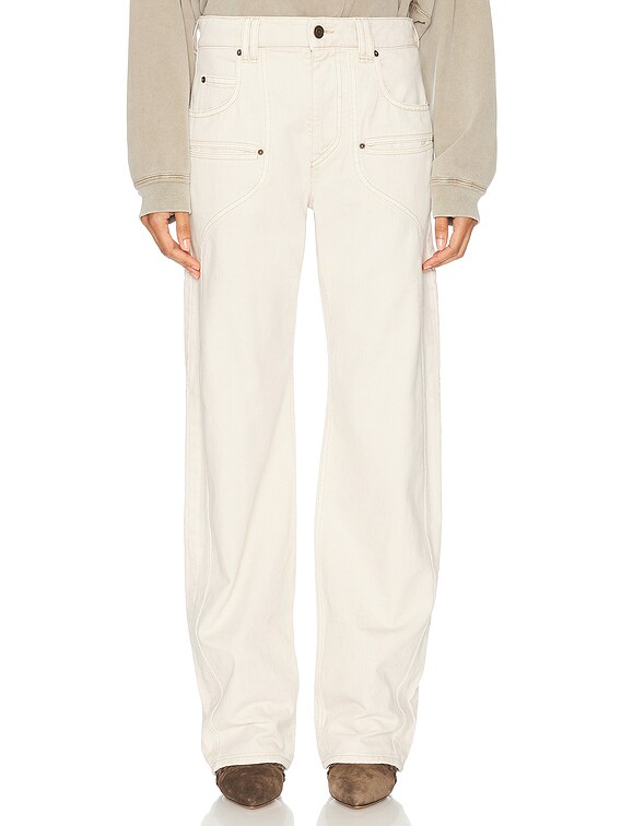 Isabel Marant BERYL デニム - Ecru | FWRD