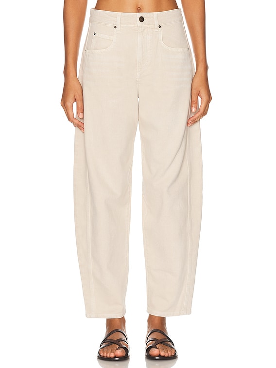 ISABEL MARANT イナヤハイウエストハンツ PA0549FAC2G03I 23EC INAYA PANTS Woman black | ISABEL MARANT Official online store