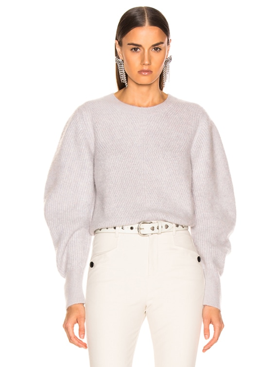 Isabel Marant Swinton Sweater in Greyish Pink | FWRD