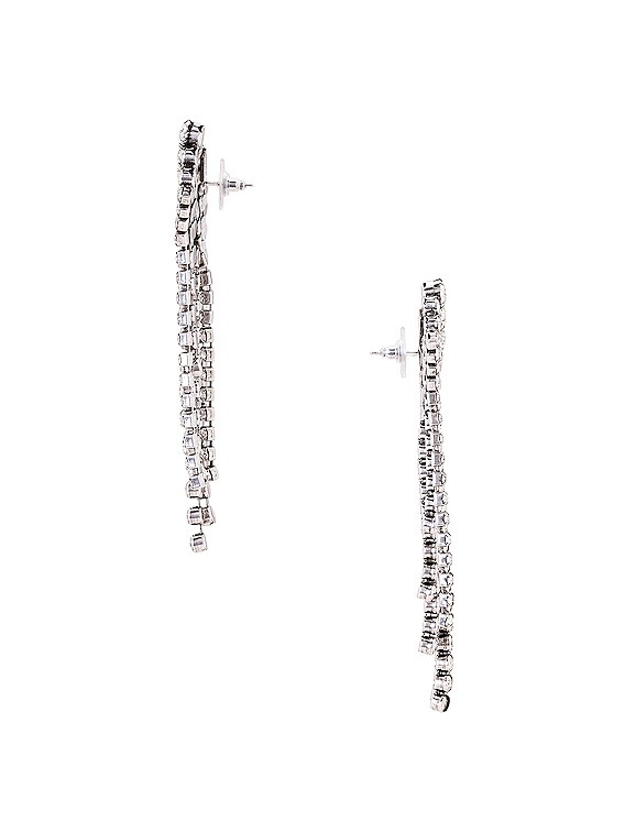 【送料&関税込】Isabel Marant Glass Crystalembellished Drop Isabel Marant Fringe Earrings in Transparent & Silver | FWRD