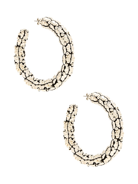 Isabel Marant Metallic Something Earring in Black & Silver