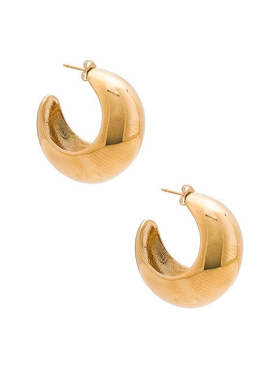 Isabel Marant Large Hoop Earrings in Dore | FWRD