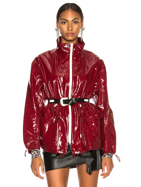 Isabel Marant Enzo Jacket in Burgundy | FWRD