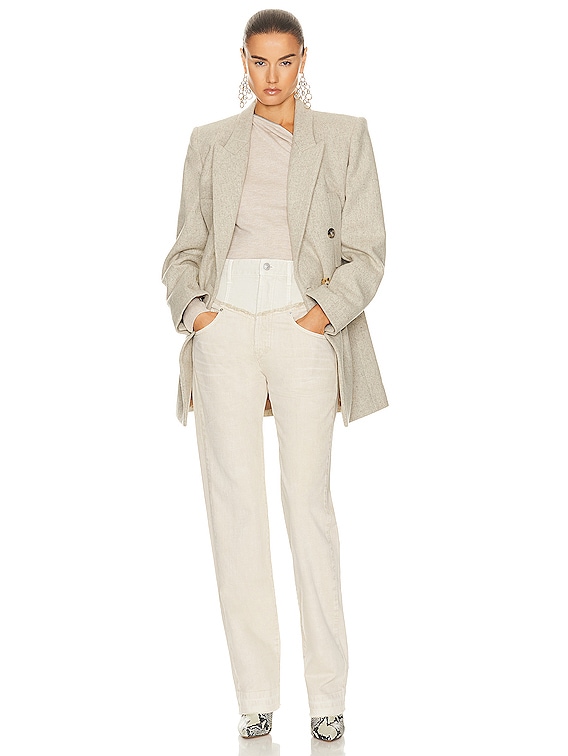 【送料&関税込】Isabel Marant Floyd Double-breasted Blazer ISABEL MARANT Floyd double-breasted Blazer | Neutrals
