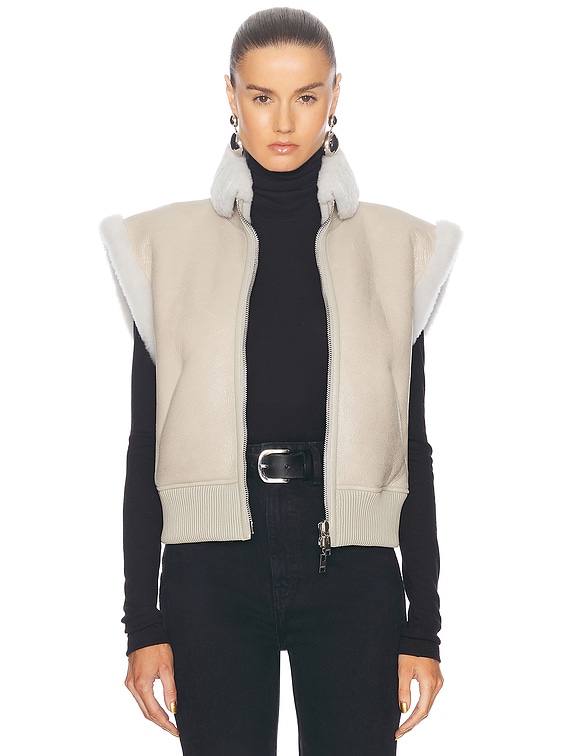 Isabel Marant Edwina Vest in Chalk | FWRD