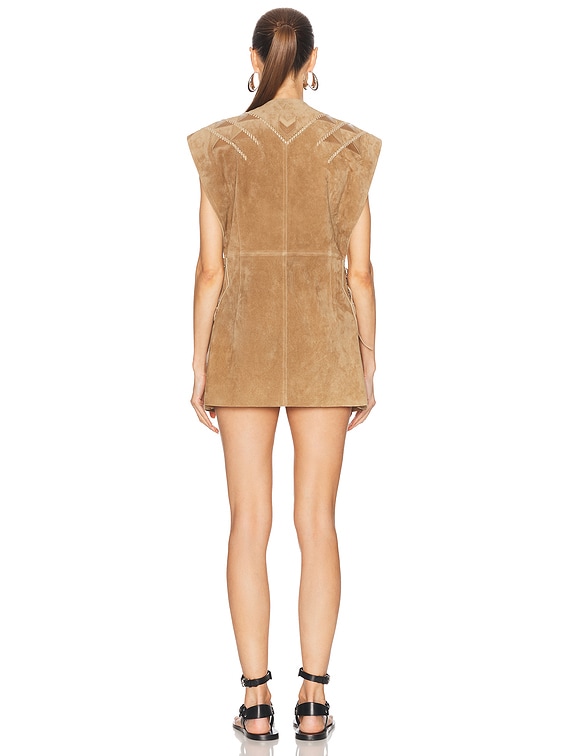 Isabel Marant Dalila Vest in Beige | FWRD
