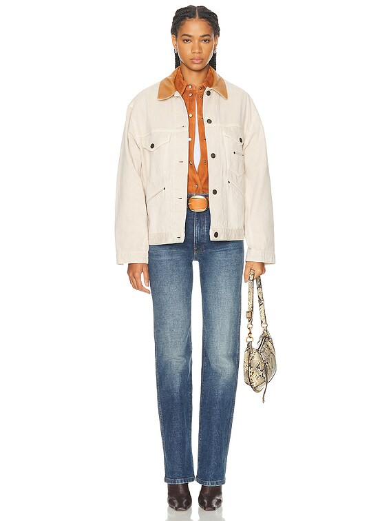 Isabel Marant Petunia Jacket in Ecru | FWRD