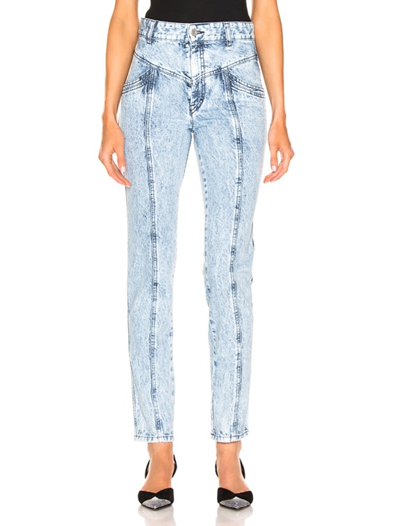 Isabel marant lorricka discount acid washed jeans