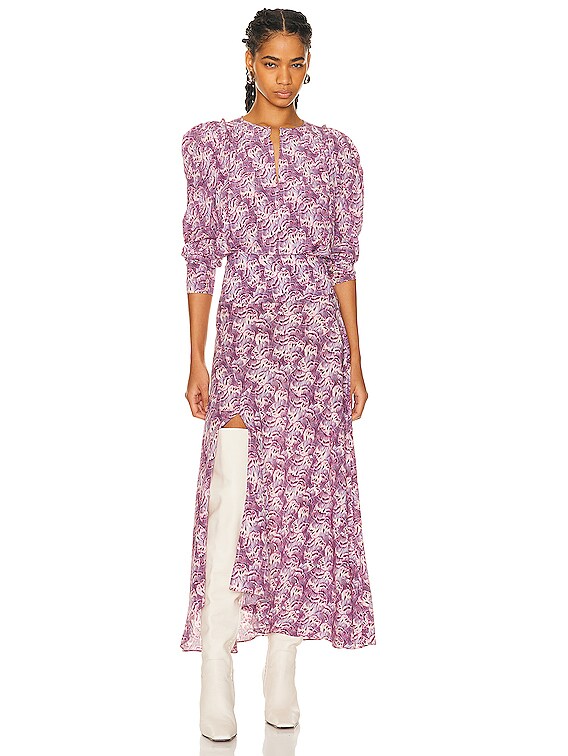 Isabel Marant Sakura Skirt in Mauve | FWRD Isabel Marant Sakura Skirt in Mauve | FWRD