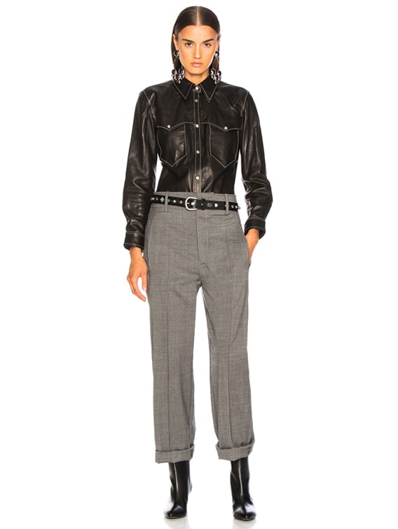 Isabel marant discount nile leather shirt