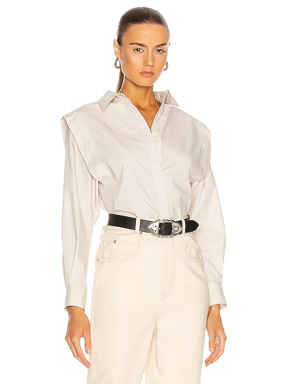 Isabel Marant Kigalki Top in Chalk | FWRD