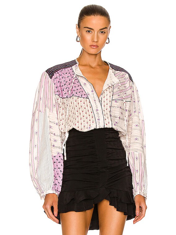 Isabel Marant Fazenia Top in Pink | FWRD