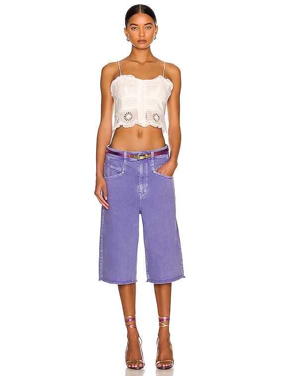 Isabel Marant Delphine Top in White | FWRD