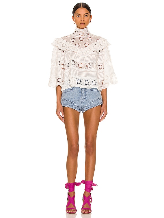 Isabel Marant Dawson Top in White | FWRD