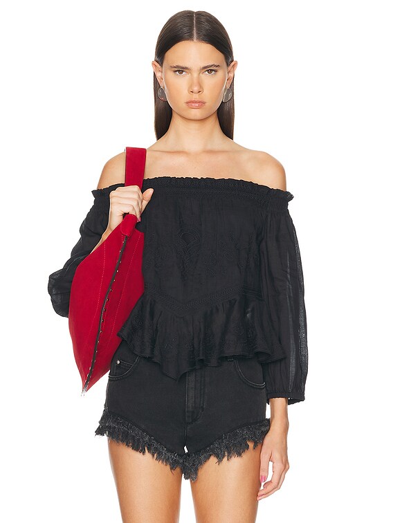 ISABEL MARANT エンヘリッシュトカフフレスレット 【関税込】 Zewel Tee-Shirt Woman black | ISABEL MARANT Official online