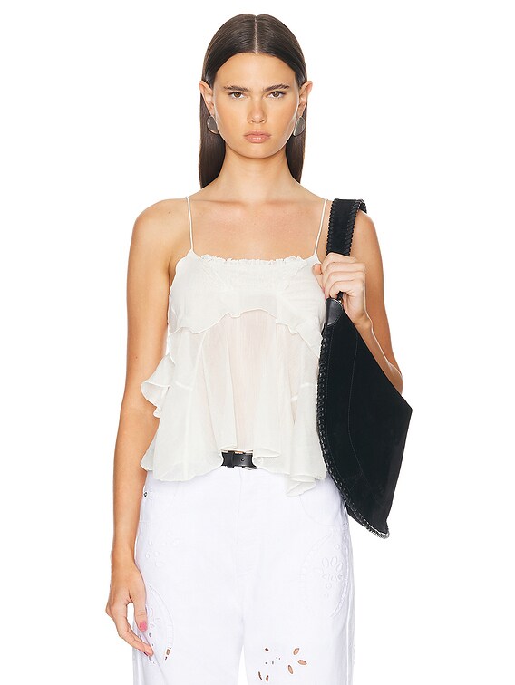 Isabel Marant Anissa Top in White | FWRD