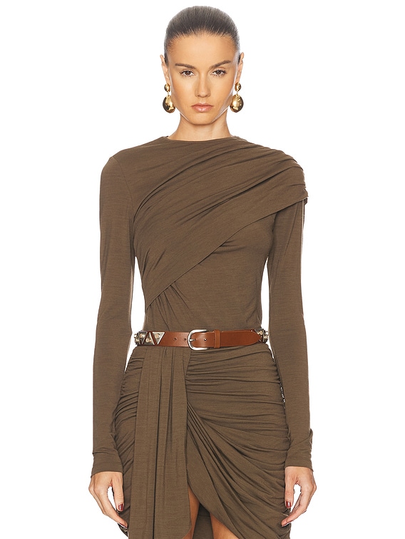 【関税込み】Isabel Marant カーキ Asna トップス Isabel Marantのカーキ Asna トップスがセール中