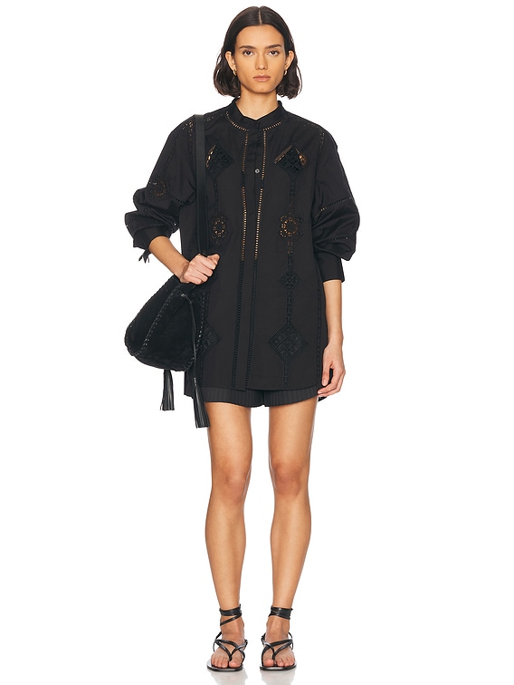 Isabel Marant 23PBO0002FAA1A03S50TA 関税送料込 Isabel Marant Soeline Blouse in Black | FWRD
