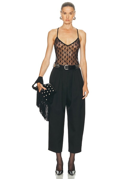 Isabel Marant Mildy Bodysuit in Black | FWRD