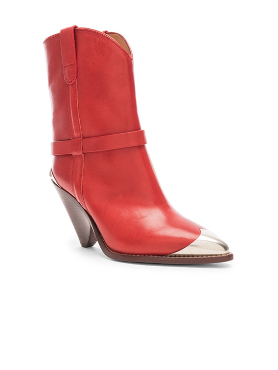 Isabel Marant Lamsy Boot in Red | FWRD