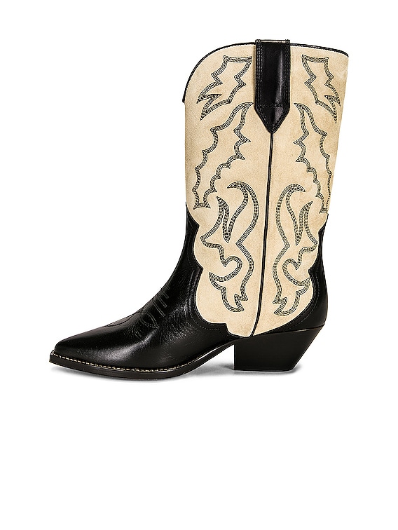 ISABEL MARANT タリシオ アモントトゥ フツ 【関税込】 Isabel Marant Duerto Boot in Black & Ecru | FWRD