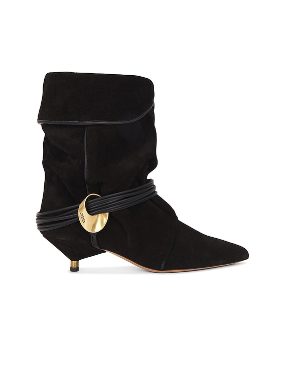 Isabel Marant Edrika Kitten Boot in Black | FWRD