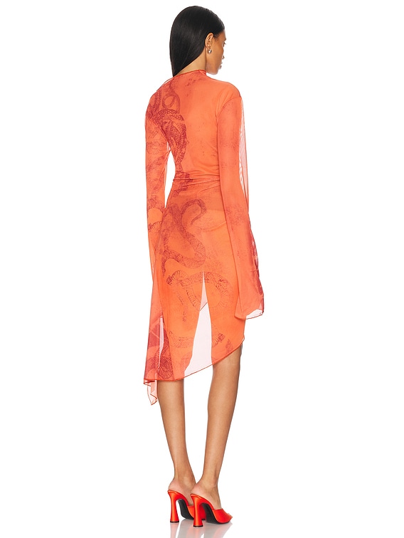 Draped Twisted Dress