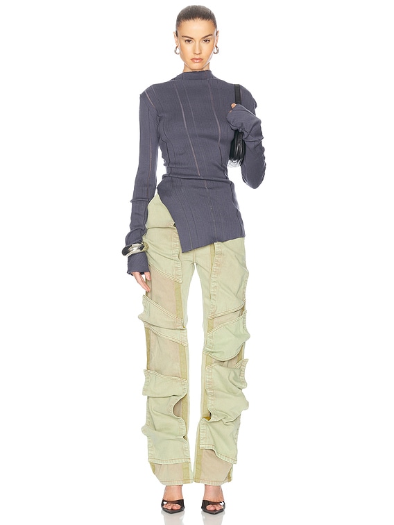 Long Sleeve Top With Slit