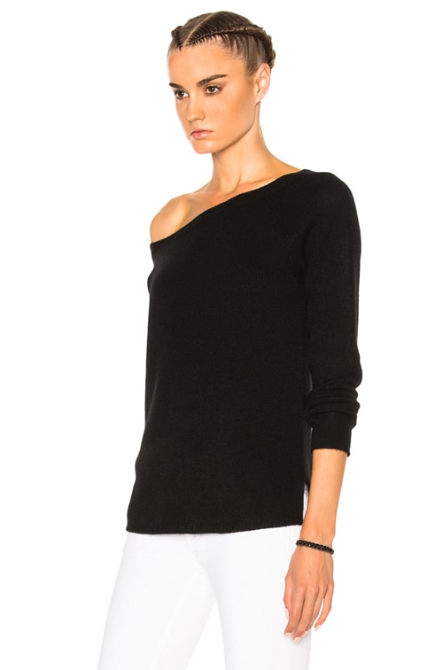 off the shoulder cashmere jumper