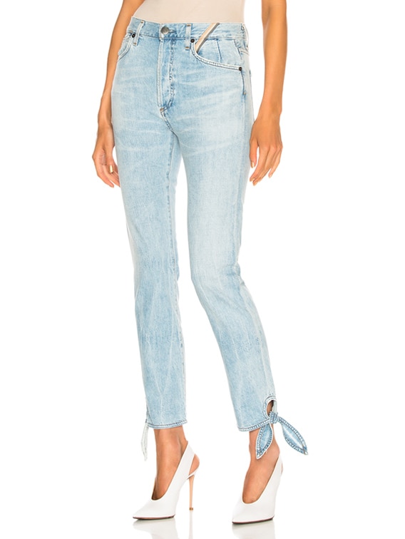 Jean store Atelier Hunter Ankle Tie Ankle Cropped Jeans