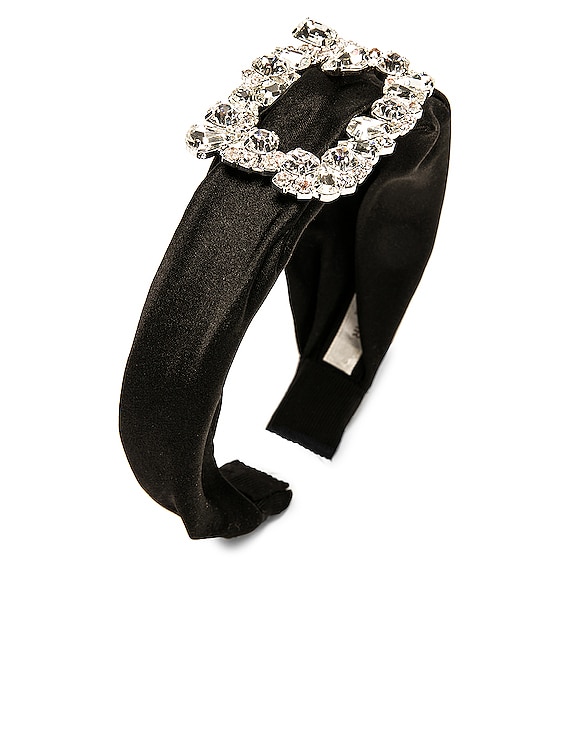 【Jennifer Behr】チェーン ベルベット ヘッドバンド Jennifer Behr ヘッドバンド - Black | FWRD
