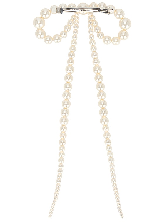 Jennifer Behr PRESLEY リボンバレッタ - Pearl | FWRD