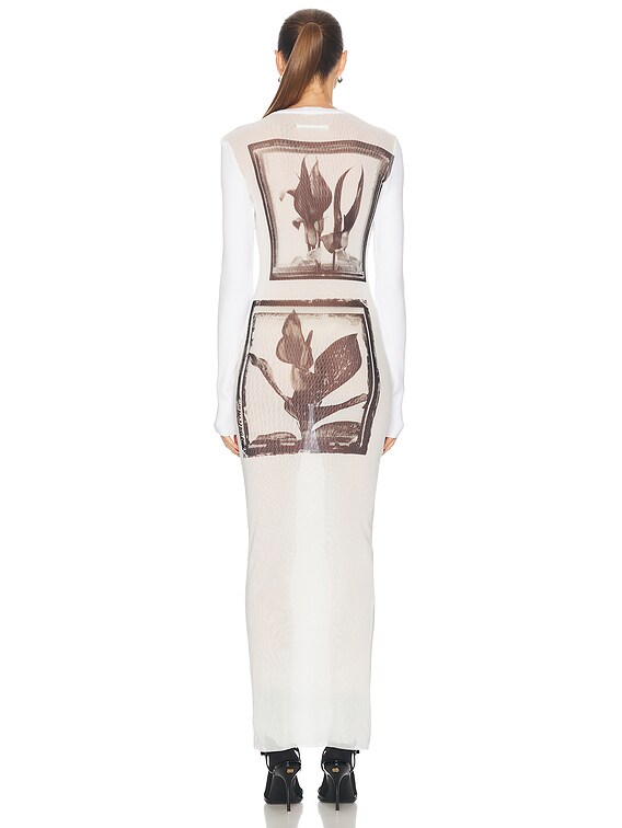 Jean Paul GAULTIER コードドレス Jean Paul Gaultier ドレス - White, Grey, & Black | FWRD