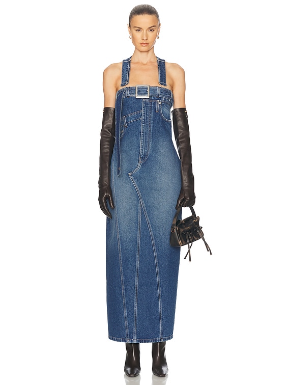 合馬公式アカウント1  jean paul gaultier チェスター Jean Paul Gaultier Overall Detail Denim Dress in Vintage