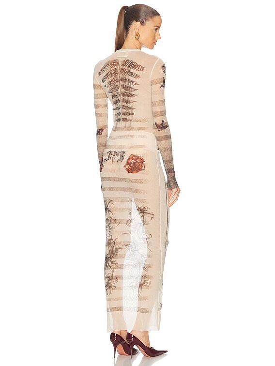Tattoo Mariniere Long Dress