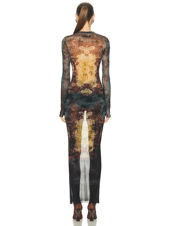 Medaillon Printed Long Dress