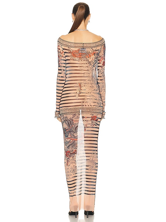 Jean Paul Gaultier ドレス - Nude, Blue, & Red | FWRD