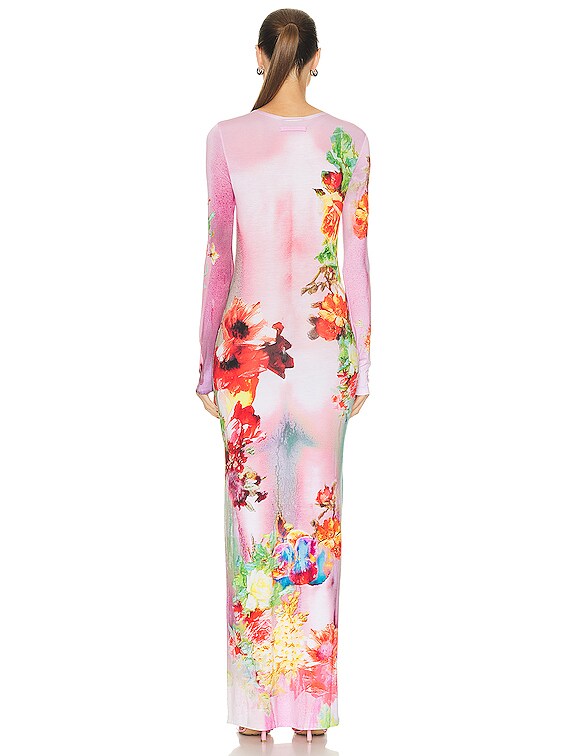 jean paul gaultier multicolor the body flower midi dress Jean Paul Gaultier Multicolor 'The Body Flower' Midi Dress Jean Paul  Gaultier