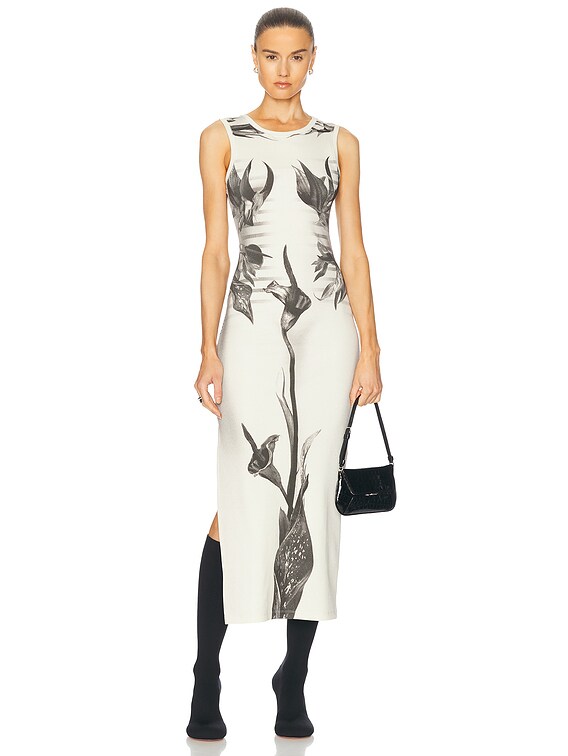 ワンピース JeanPaul GAULTIER FW25 'Water' dress (2503WDR028M004P 5557) Jean Paul Gaultier Flower Body Morphing Mariniere Long Dress