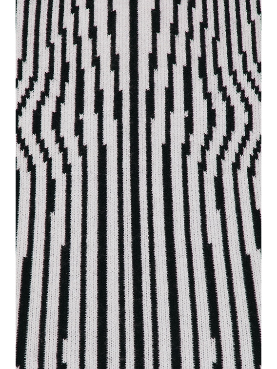 Morphing Pinstripe Short Dress