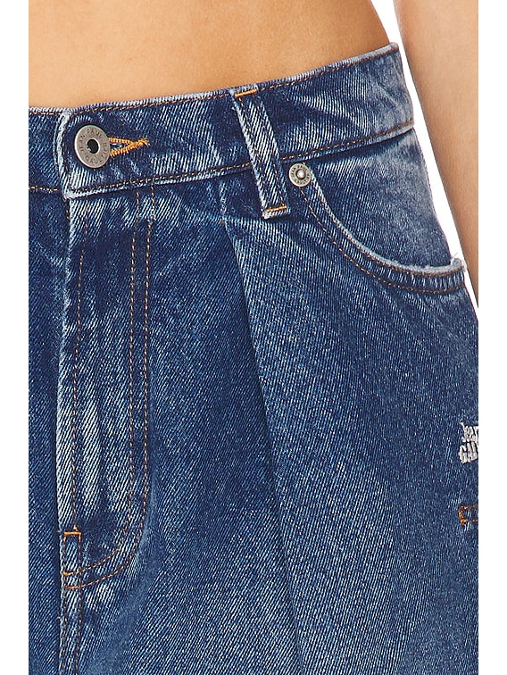 GAULTIER JEAN’S Jean Paul Gaultier Wide Leg Jeans in Vintage Blue | FWRD