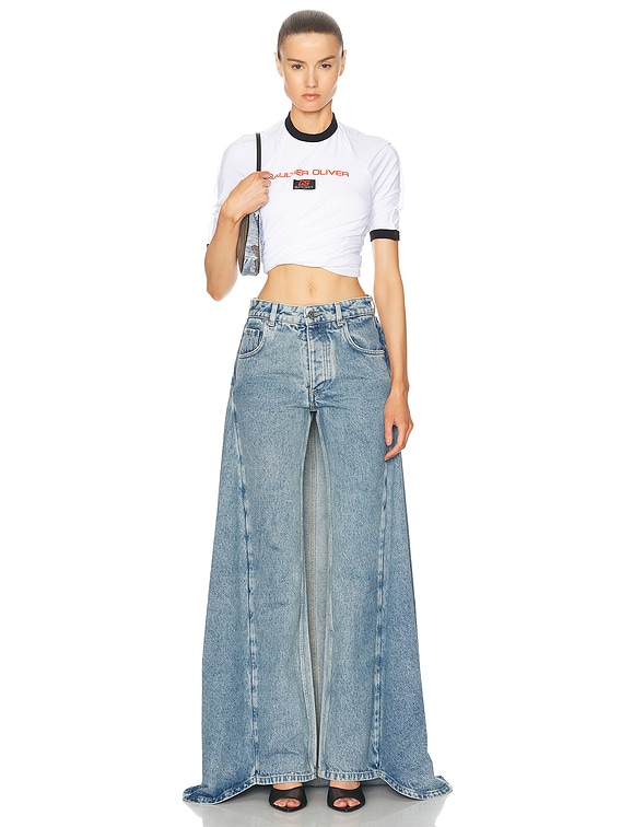 X Shayne Oliver Fishtail Wide Leg
