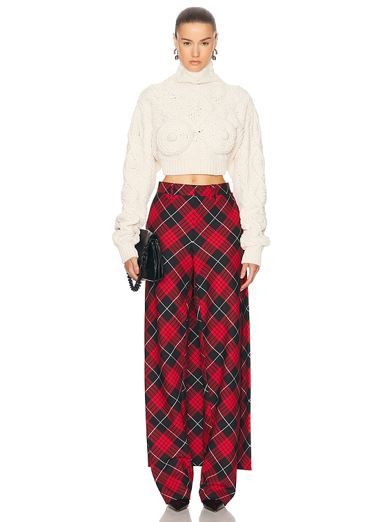 Jean Paul Gaultier Madonna Knitted Breast Sweater in Cream | FWRD