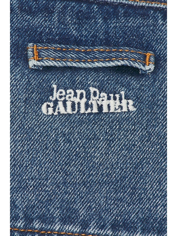 Jean Paul Gaultier Super Cropped Denim Jacket in Vintage
