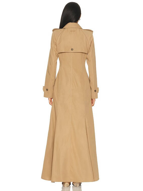 Jean Paul Gaultier Window Trench Coat in Beige | FWRD