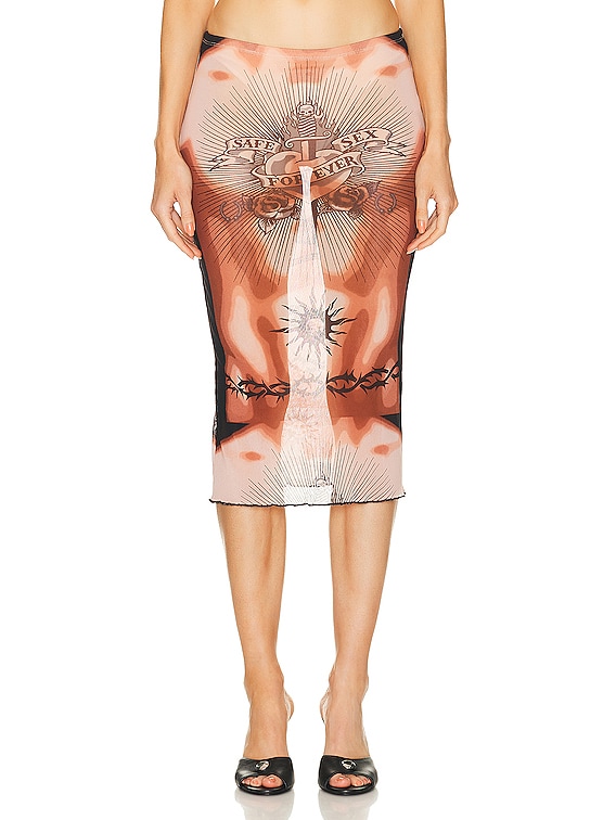 Jean Paul Gaultier スカート - Nude, Brown, & Black | FWRD