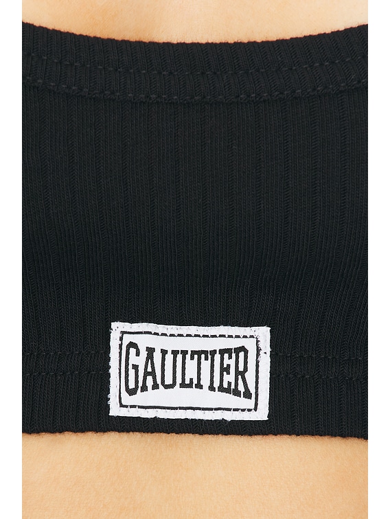 Jean Paul Gaultier Overall Clip Tank Top in Black | FWRD