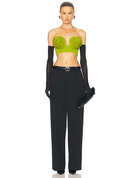 Jean Paul Gaultier Conic Cup Bra Top in Acid Green | FWRD
