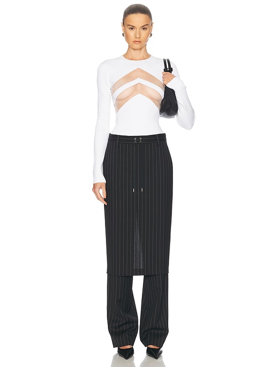 Transparent Chevron Top